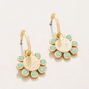 Spartina 449 Whirly Drop Hoop Earrings